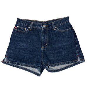 Ralph Lauren Mom Sorts Jean Denim Womens 4 Dark Wash Pockets Logo Retro Style